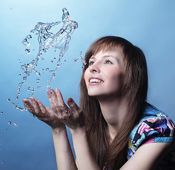 Protect yourself from costly and annoying plumbing problems for only pennies a day! girl with water sarasota plumbing